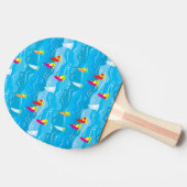 Raquette De Ping Pong Motif de yacht Neon (Côté)