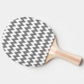 Raquette De Ping Pong Motif de zigzag géométrique (Côté)