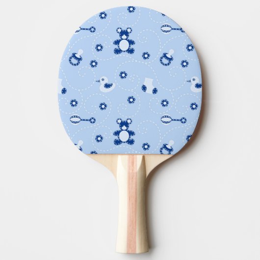 Raquette De Ping Pong Motif d'édredon de bébé (Devant)