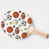 Raquette De Ping Pong Motif d'équipements sportifs (Côté)