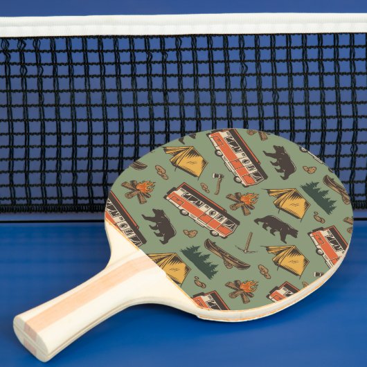 Raquette De Ping Pong Motif des aventures du camp d'entraînement (Insitu)