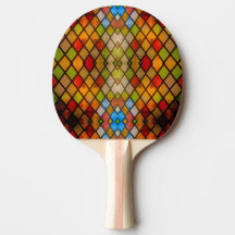 Motif diamant en verre coloré