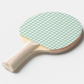 Raquette De Ping Pong Motif diamant Green White Checker (Devant Angle)