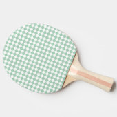 Raquette De Ping Pong Motif diamant Green White Checker (Côté)