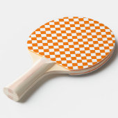 Raquette De Ping Pong Motif diamant Orange White Checker (Devant Angle)
