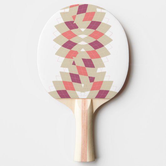 Raquette De Ping Pong Motif Diamond Swirl (Devant)