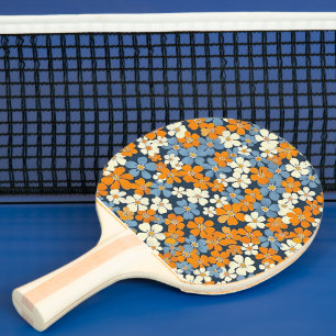 Raquette De Ping Pong Motif Ditsy Flowers