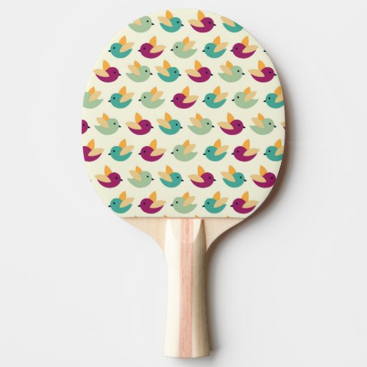 Raquette De Ping Pong Motif d'oiseaux (Devant)