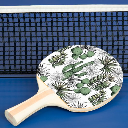 Raquette De Ping Pong Motif du désert de Cactus (Insitu)