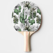 Raquette De Ping Pong Motif du désert de Cactus (Devant)