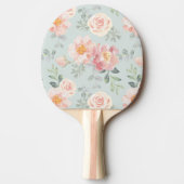 Raquette De Ping Pong Motif du jardin rose Rose Rose Pastel (Devant)
