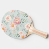 Raquette De Ping Pong Motif du jardin rose Rose Rose Pastel (Côté)