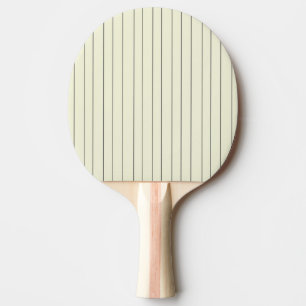 Raquette De Ping Pong Motif en bande verticale en beige noir