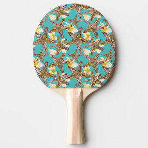 Raquette De Ping Pong Motif fantaisiste d'étoiles de mer