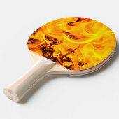 Raquette De Ping Pong Motif Feu Et Flames (Devant Angle)