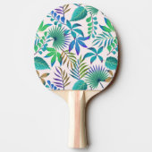 Raquette De Ping Pong Motif feuille tropical (Dos)