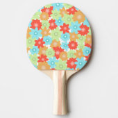 Raquette De Ping Pong Motif FLEURS (Devant)