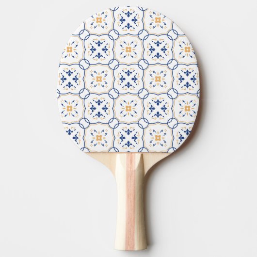 Raquette De Ping Pong Motif floral (Devant)