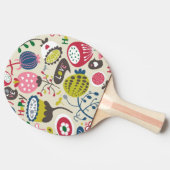 Raquette De Ping Pong Motif floral 10 (Côté)