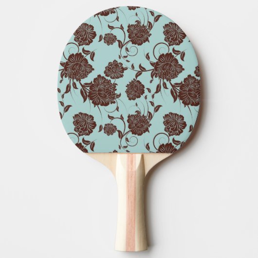 Raquette De Ping Pong Motif floral 14 (Devant)