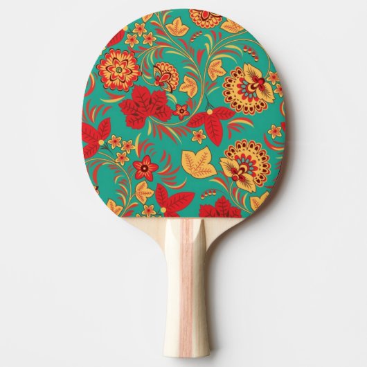 Raquette De Ping Pong Motif floral 2 (Devant)