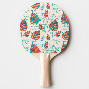 Raquette De Ping Pong Motif floral 5 2