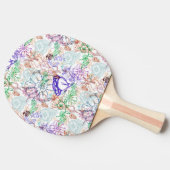 Raquette De Ping Pong Motif floral 8 (Côté)