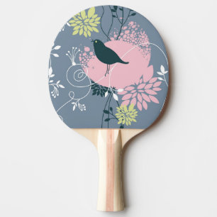 Raquette De Ping Pong Motif floral 9