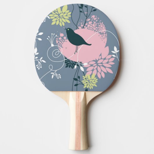 Raquette De Ping Pong Motif floral 9 (Devant)