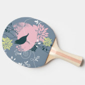 Raquette De Ping Pong Motif floral 9 (Côté)