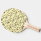 Raquette De Ping Pong Motif floral à la crème (Côté)