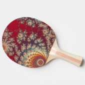 Raquette De Ping Pong Motif floral en spirale (Côté)