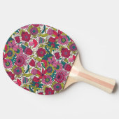 Raquette De Ping Pong Motif floral lumineux (Côté)