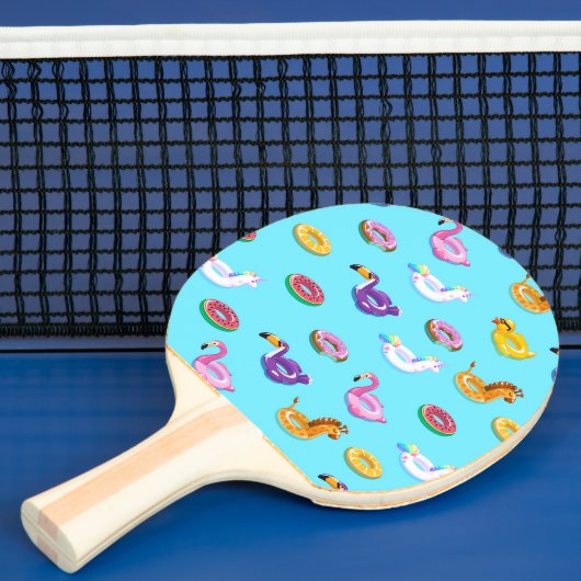 Raquette De Ping Pong Motif flottant de la piscine d'été (Insitu)