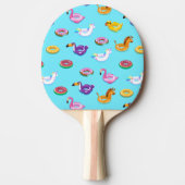 Raquette De Ping Pong Motif flottant de la piscine d'été (Devant)