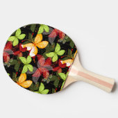 Raquette De Ping Pong Motif foncé d'automne (Côté)