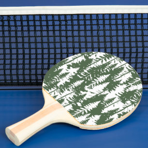 Raquette De Ping Pong Motif forestier