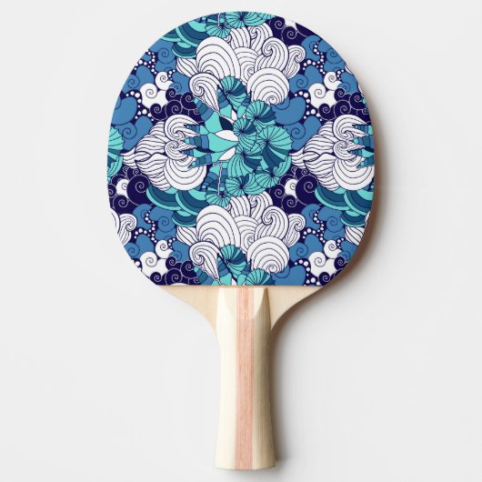 Raquette De Ping Pong Motif funky Seashell (Devant)