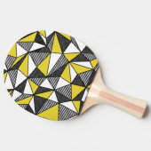 Raquette De Ping Pong Motif géométrique bas-poly rétro (Côté)