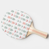 Raquette De Ping Pong motif géométrique de style rétro (Côté)