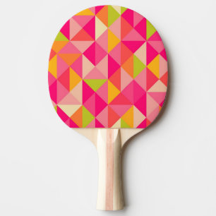 Raquette De Ping Pong Motif géométrique de triangles