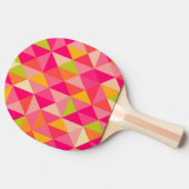 Raquette De Ping Pong Motif géométrique de triangles (Côté)