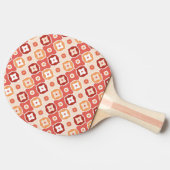 Raquette De Ping Pong Motif géométrique d'ikat d'or (Côté)