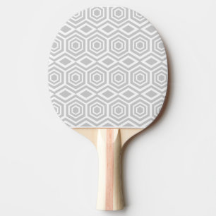 Raquette De Ping Pong Motif géométrique turc gris
