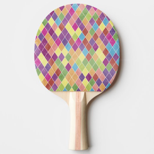 Raquette De Ping Pong Motif Grunge Harlequin (Devant)