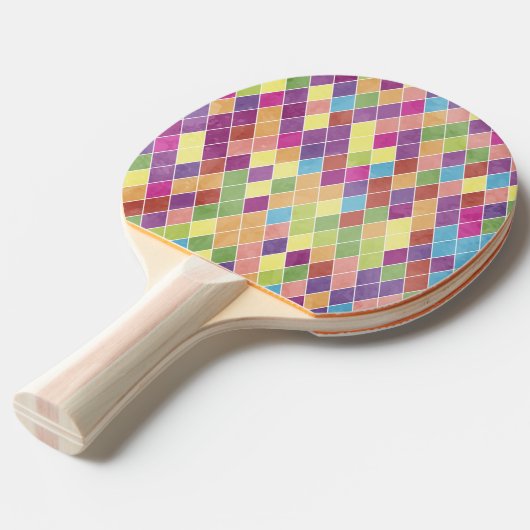 Raquette De Ping Pong Motif Grunge Harlequin (Devant Angle)