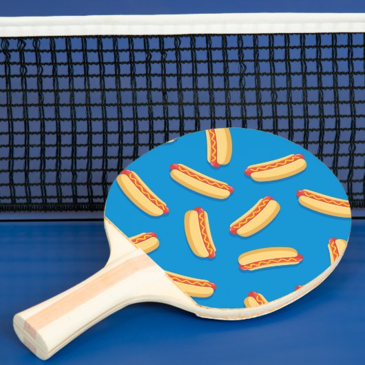 Raquette De Ping Pong Motif Hotdogs de restauration rapide (Insitu)