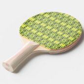 Raquette De Ping Pong Motif jaune et noir (Devant Angle)