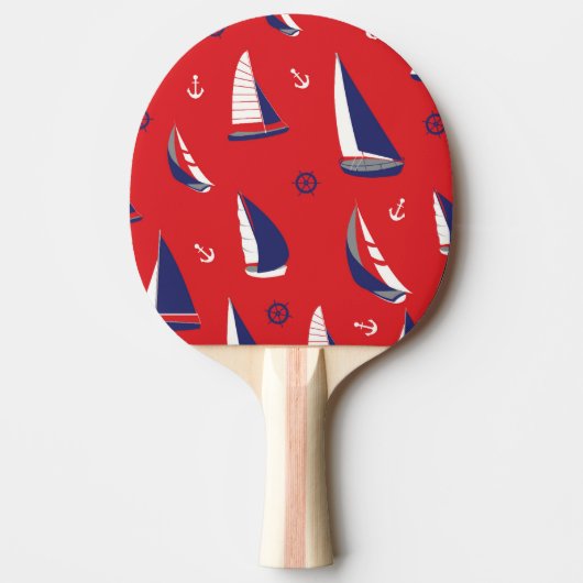 Raquette De Ping Pong Motif Lean Sailboat (Devant)