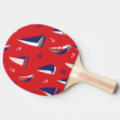 Raquette De Ping Pong Motif Lean Sailboat (Côté)